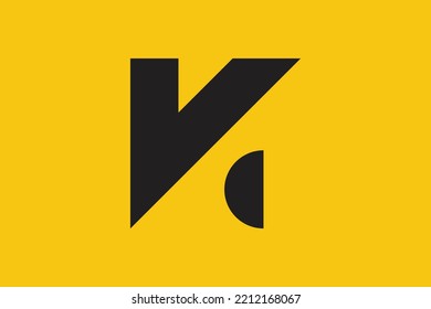 Minimal CK logo. Icon of a KC letter on a luxury background. Logo idea based on the CK monogram initials. Professional variety letter symbol and KC logo on background.