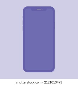 Minimal Clay smartphone vector mockup illustration