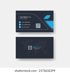 minimal and clean business card design template for business or office or individuals