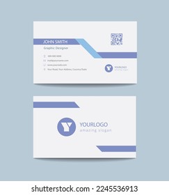 Minimal and Clean Business Card Design Template. Simple Business Card.