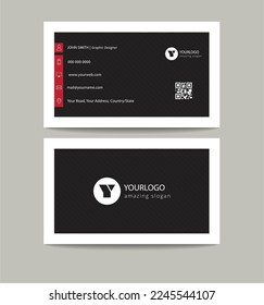 Minimal and Clean Business Card Design Template. Simple Business Card.