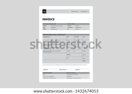 Minimal Clean Business Invoice Template