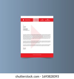 Minimal and Clean Corporate Colorful and Modern Business letter head templates Design and Pro Vector Illustration