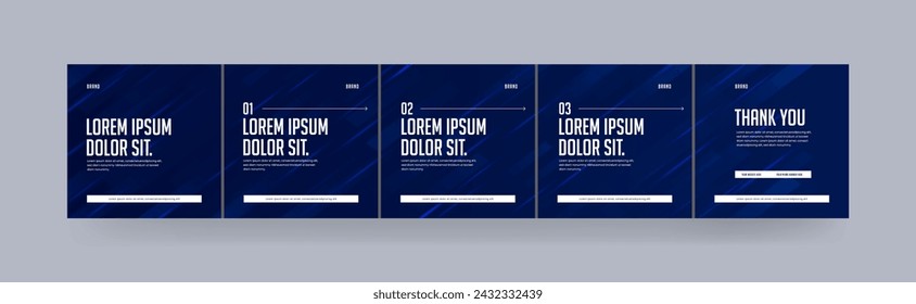 Minimal  clean editable carousel post banner. Microblog Carousel post template for social media