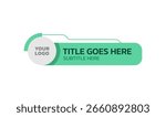 Minimal Clean Name Tag Lower Third Design. Professional Lower Third Layout.