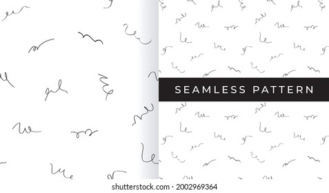 Minimal Clean Scribble Seamless Pattern