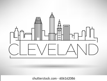 Minimal Kansas Linear City Skyline Typographic Stock Vector (Royalty ...