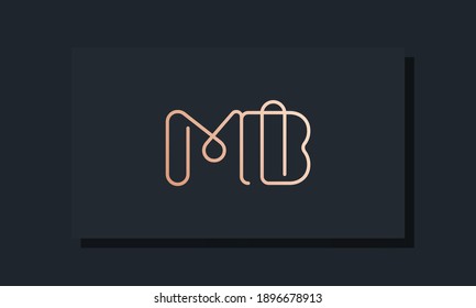 Minimal clip initial letter MB logo. This logo inspiration from clip typeface.It will be suitable for which company or brand name start those initial.