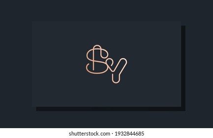 Minimal clip initial letter SY logo. This logo inspiration from clip typeface.It will be suitable for which company or brand name start those initial.