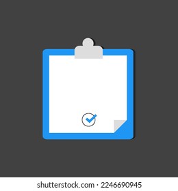 Minimal clipboard with blank page template....