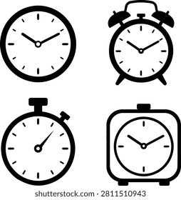 Minimal clock symbol collection created for interface designers developers marketers and content creators Ideal for websites applications productivity tools business presentations infographics user experience projects and digital products with crisp scalable artwork on a white background.
#clock #clocksymbol #timeicon #clockicon #alarmclock #stopwatch #timer #schedule #reminder #calendar #productivity #uidesign #uxdesign #webdesign #appdesign #interface #iconset #iconcollection #minimalist #blackandwhite #vectoricon #graphicdesign #digitaldesign #dashboard #uiicons