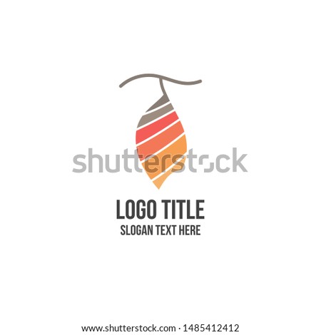 minimal cocoon logo vector. cocoon illustration for logo