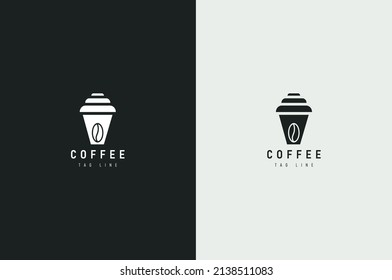 Minimal Coffe Cafe Cup Mug logo design