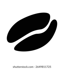 Vetor de feijão de café mínimo, Clipart de feijão assado para cafés
