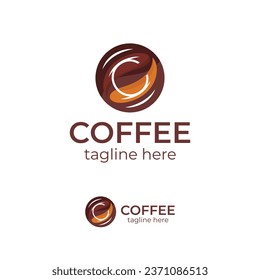 Minimal Coffee Logo Template, New Coffee Logo for Cafe or other company