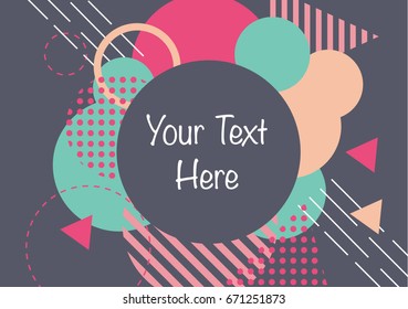 Minimal Colorful Abstract Vector Background with Geometric Pattern Design. Template for Wallpaper, Poster, Brochure, Flyer or Presentation