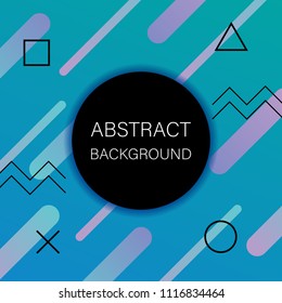Minimal colorful background. Can be used template, web design, card, poster. Abstract and cool background concept. Vector illustration.