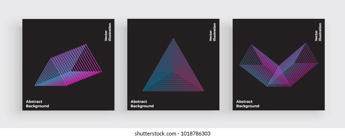 Minimal colorful cover design, modern line with trendy gradients. Abstract simple geometric shapes. Neon glowing, vibrant colors. Backgrounds for Poster, card, banner, fashion, logotype, design, art.
