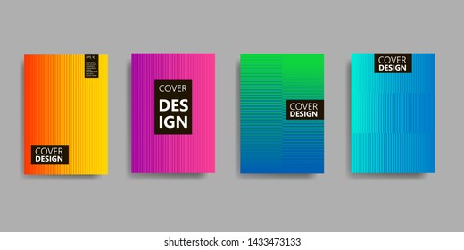 Minimal colorful covers design. Geometric halftone  patterns. Vector illustration Eps 10