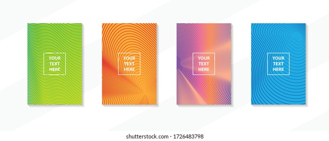 Minimal colorful creative covers design. Can be used for Collage page, greeting card, invitation, brochure brush strokes style, banner idea, book cover, booklet print, phone case print, Eps10 vector.