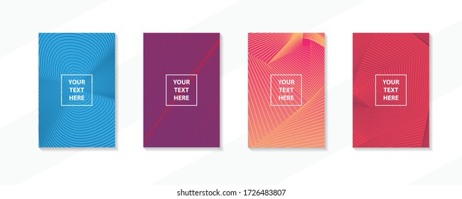 Minimal colorful creative covers design. Can be used for Collage page, greeting card, invitation, brochure brush strokes style, banner idea, book cover, booklet print, phone case print, Eps10 vector.