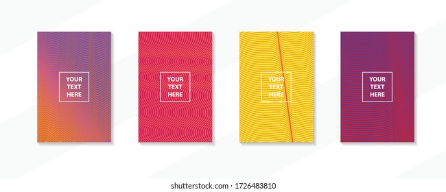 Minimal colorful creative covers design. Can be used for Collage page, greeting card, invitation, brochure brush strokes style, banner idea, book cover, booklet print, phone case print, Eps10 vector.