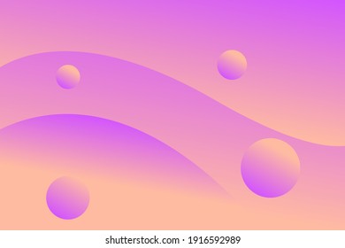 Minimal Colorful Geometric Background. Dynamic Composition of Shapes. Creative Wallpaper. Fashionable Gradient Shapes.
