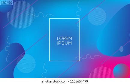 Minimal colorful geometric background. Simple shapes with trendy gradients. Eps10 vector.