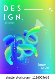 Minimal colorful gradient background cover. Modern poster design abstract fluid shapes composition. Eps10 vector.