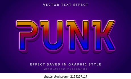 Minimal Colorful Gradient Text Effect Design Template. Effect Saved In Graphic Style 