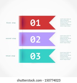 Minimal colorful infographics elements. Vector elements. Parts of infographic.