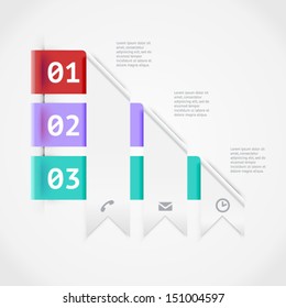 Minimal colorful infographics elements. Vector elements. Parts of infographic.