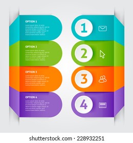Minimal colorful infographics elements. Vector elements. Parts of infographic.