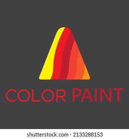 minimal colorful Logo for any kind of painting company.300 dpi vector file eps10 file ready.