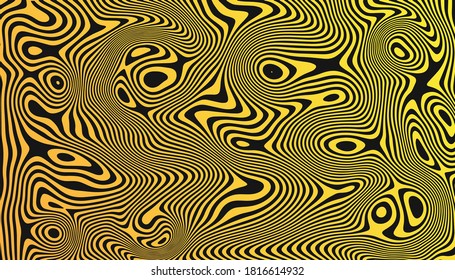 Minimal colorful pattern with curvy lines background. Vector illustration