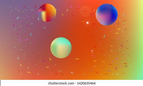 Minimal colorific illustration idea. Clear space fantasy. Background texture, blur. Fancy colored. Abstract space background picture. Colorful new background cosmos abstraction.