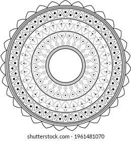 minimal compact mandala vector illustration for commercial use
