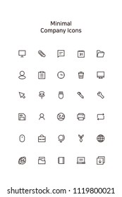 minimal company icons