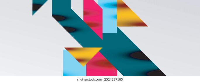 Minimal composition abstract lines and triangles background. Vector Illustration For Wallpaper, Banner, Background, Card, Book Illustration, landing page
