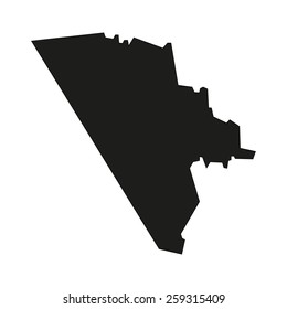 Minimal concept of the geographical map of Moldova
