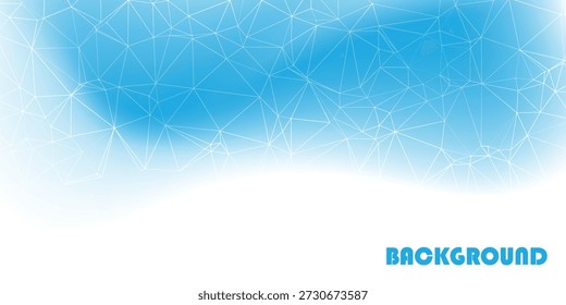 concepto mínimo de fondo geométrico de baja poli con textura triangulada, diseño poligonal 3D. fondo azul