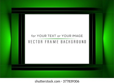 Minimal concept shiny colors 3d presentation frame, ad banner design