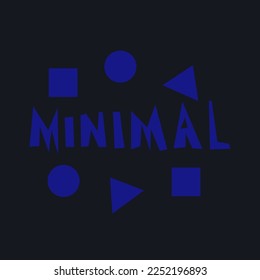 MINIMAL CONCEPT WRITTING VECTOR POSTER