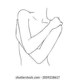 MINIMAL Continuous Line Drawing Art.