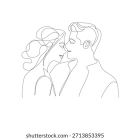Minimal Continuous Line Drawing of Hands Making a Heart for Unity and Love