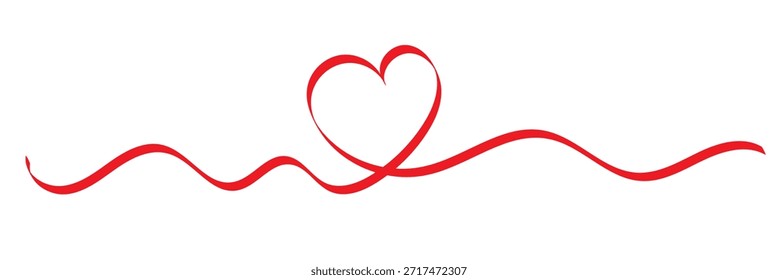 Ilustração cardíaca de linha contínua mínima. Linha contínua preta simples formando uma forma de coração sobre fundo branco, simbolizando amor, conexão e design romântico mínimo.
