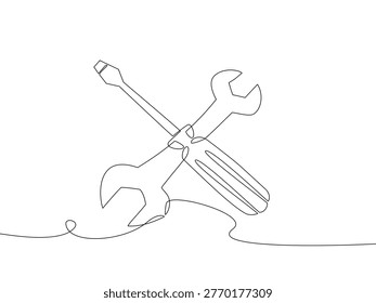 Minimal continuous one line
