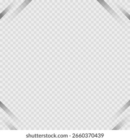 Minimal Corner Shadows Framed Corners for UI Highlight. Set of subtle corner shadows for framing boxes, images, and product displays in a clean, modern layout.