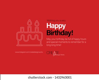 Minimal Corporate Birthday Greeting Card