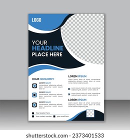 Minimal and corporate business flyer design vector template, Brochure design, cover, annual report, poster, flyer, Annual report for presentation, business poster template design, a4 size flyer